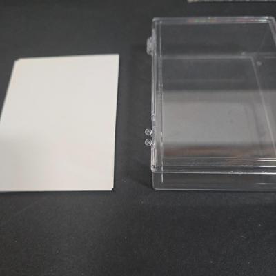 LOT 153Z: Variety of Boxes of Football Trading Cards and Numerous Plastic Holders