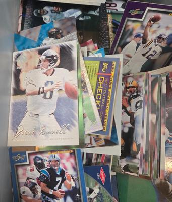 LOT 154Z: Two Plastic Boxes Filled with Football Trading Cards