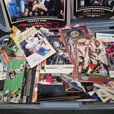 LOT 154Z: Two Plastic Boxes Filled with Football Trading Cards