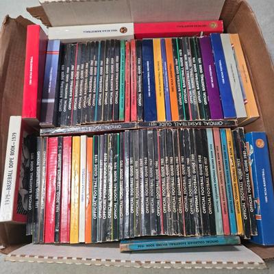 LOT 155Z: Large Box Filled with Books for the Sports History Fans