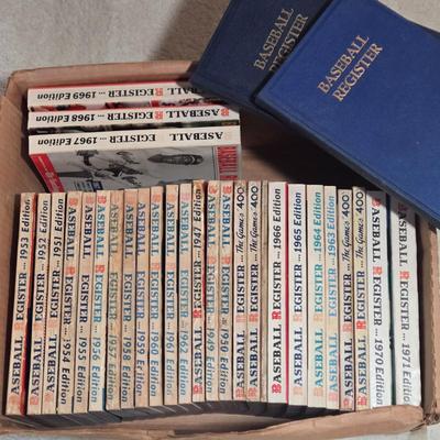 LOT 156Z: Take Me Out To The Ballgame/ Box of Baseball Register Books