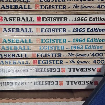 LOT 156Z: Take Me Out To The Ballgame/ Box of Baseball Register Books