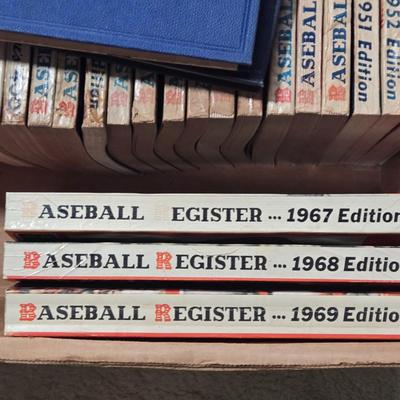 LOT 156Z: Take Me Out To The Ballgame/ Box of Baseball Register Books
