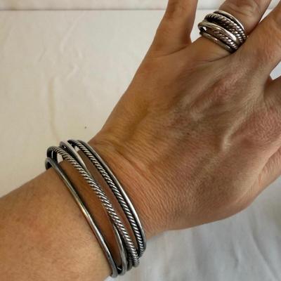 David Yurman Sterling Cable Crossover Set (K-SS)