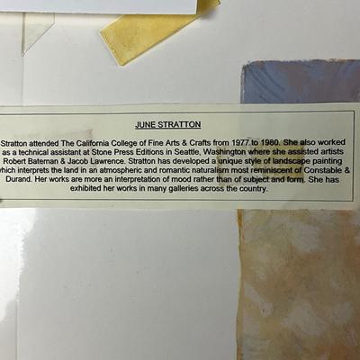 097 Original Serigraph By June Stratton "Knights Valley" Signed & Numbered #189/200