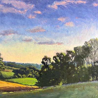 099 Large Original Oil Landscape Painting By Michael Bare