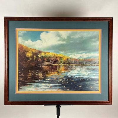 100 Original Print Of Landscape & Water Scene by Artist H. Thompson