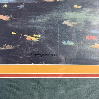 100 Original Print Of Landscape & Water Scene by Artist H. Thompson