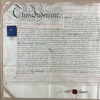 101 Antique Land Indenture - London Circa 1840