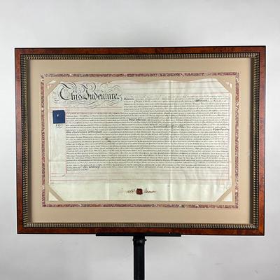 101 Antique Land Indenture - London Circa 1840