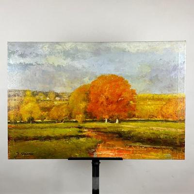 103 Giclee Impressionist Style "Autumn Trees" By J. Darian