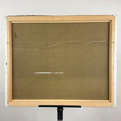 104 Oil Painting Of Fall Landscape signed R. Girdava