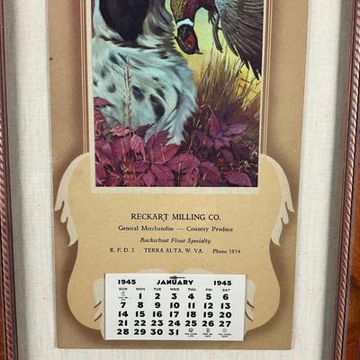 112 Reckart Milling Co. 1945 Calender
