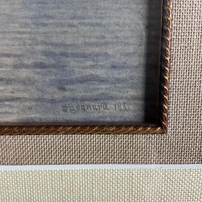 115 Nautical Scene Watercolor By John Henry Leonard