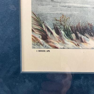 119 Currier & Ives (1855) "The Road—Winter" Hand-Colored Lithograph, O. Knirsch