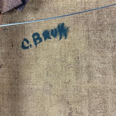 120 Original Painting "The Water Fall" By. Celeste Bruff (1860-1910)