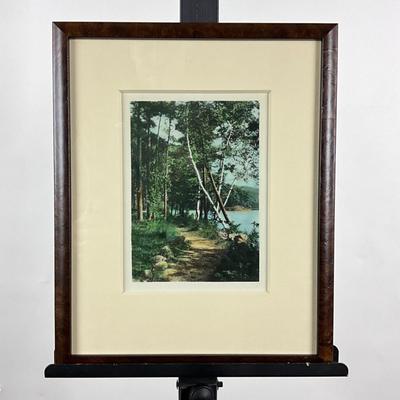 134 Hand-Colored Photograph "Lake George"
