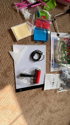 LIGHT UP BOARD, MAGNIFYING OTT LIGHT, DIAMOND PICTURE JEWELS AND ALL YOU NEED FOR APPLICATION