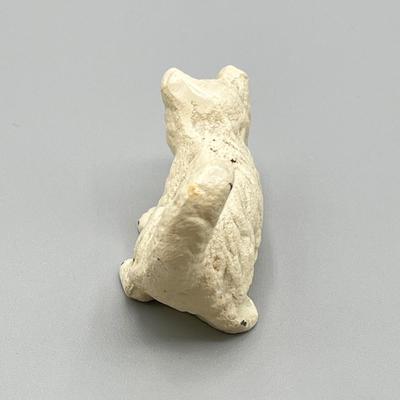 LOT 6: Vintage / Antique Painted Cast Iron Miniature Cat and Dog Figurines