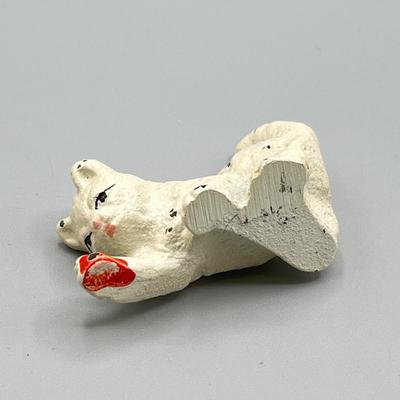 LOT 6: Vintage / Antique Painted Cast Iron Miniature Cat and Dog Figurines