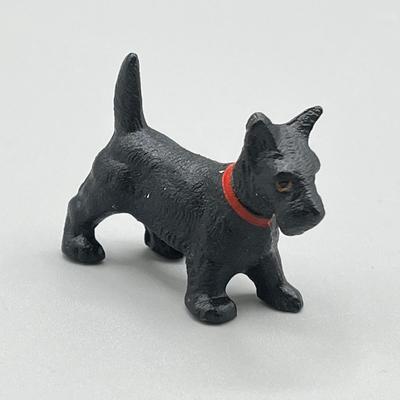 LOT 6: Vintage / Antique Painted Cast Iron Miniature Cat and Dog Figurines