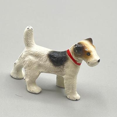 LOT 6: Vintage / Antique Painted Cast Iron Miniature Cat and Dog Figurines