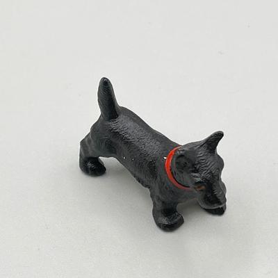 LOT 6: Vintage / Antique Painted Cast Iron Miniature Cat and Dog Figurines