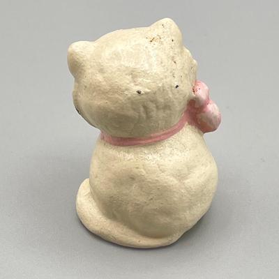 LOT 6: Vintage / Antique Painted Cast Iron Miniature Cat and Dog Figurines