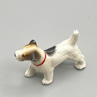 LOT 6: Vintage / Antique Painted Cast Iron Miniature Cat and Dog Figurines