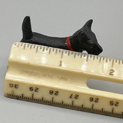 LOT 6: Vintage / Antique Painted Cast Iron Miniature Cat and Dog Figurines