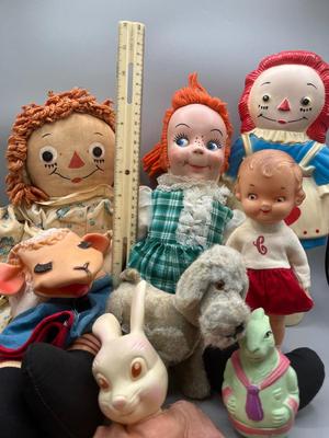LOT 7: Vintage Dolls / Toys - Raggedy Ann and More