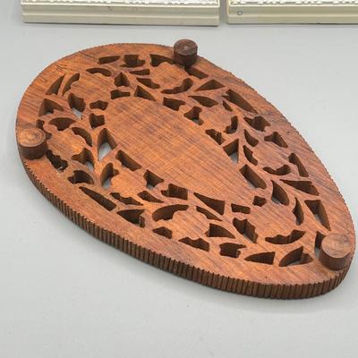 LOT 10: Trivets and Decorative MCM Painted Tiles