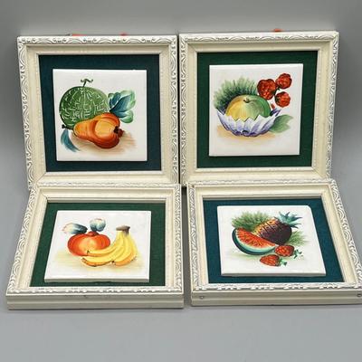 LOT 10: Trivets and Decorative MCM Painted Tiles