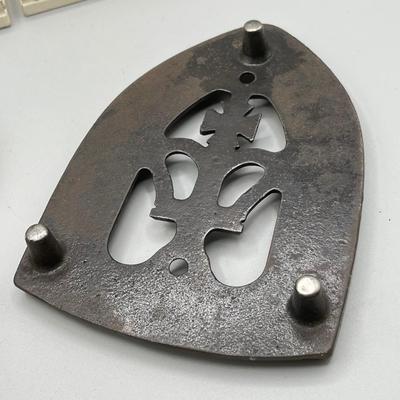 LOT 10: Trivets and Decorative MCM Painted Tiles