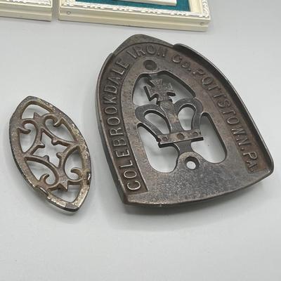 LOT 10: Trivets and Decorative MCM Painted Tiles