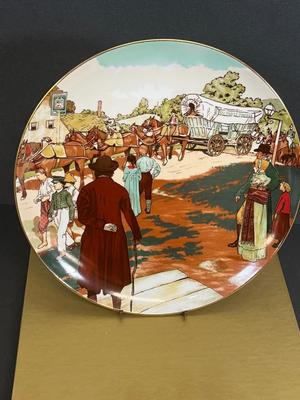 LOT 12: Vintage DuPont Items - Hamilton Wall Clock and Commemorative Plate