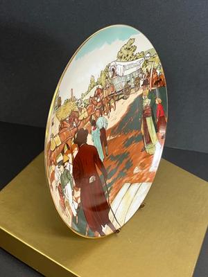 LOT 12: Vintage DuPont Items - Hamilton Wall Clock and Commemorative Plate