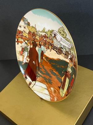 LOT 12: Vintage DuPont Items - Hamilton Wall Clock and Commemorative Plate