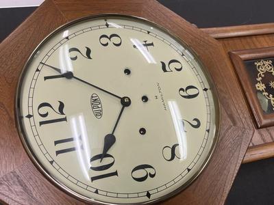 LOT 12: Vintage DuPont Items - Hamilton Wall Clock and Commemorative Plate