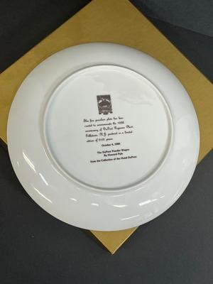 LOT 12: Vintage DuPont Items - Hamilton Wall Clock and Commemorative Plate