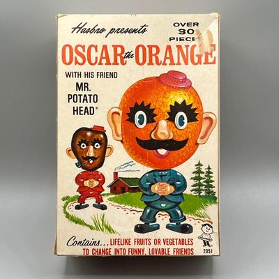 LOT 14: Vintage Oscar the Orange and Mr. Potato Head Playset in Original Box
