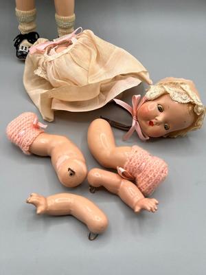 LOT 17: Vintage / Antique Dolls and Doll Parts - Effanbee Anne Shirley and More