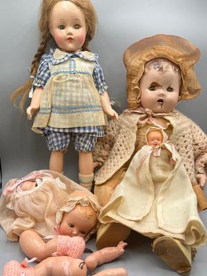 LOT 17: Vintage / Antique Dolls and Doll Parts - Effanbee Anne Shirley and More