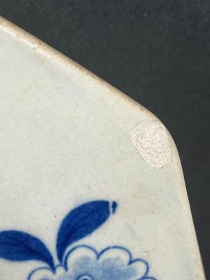 LOT 23: Large Antique / Vintage Rogers Blue and White Serving Platter / Wall Decor