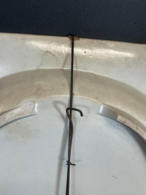 LOT 23: Large Antique / Vintage Rogers Blue and White Serving Platter / Wall Decor