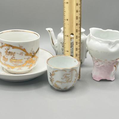 LOT 24: Trinket Dishes and Antique / Vintage Ceramic Souvenirs