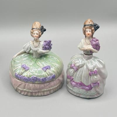 LOT 26: Antique / Vintage Trinket Dishes, Perfume Dauber