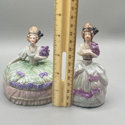 LOT 26: Antique / Vintage Trinket Dishes, Perfume Dauber