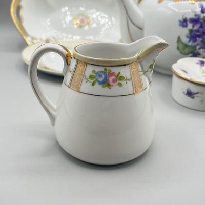 LOT 27: Japanese Ceramic Collection - Teapot, Teabag Strainer and More