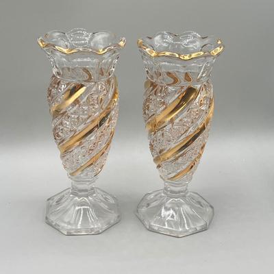 LOT 29: Collection of Small Vases - Milk Glass and More